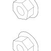 Lower Control Arm Retainer Nut - Land-Rover (RYH500510)