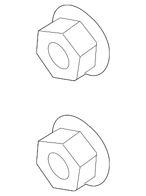 Lower Control Arm Retainer Nut - Land-Rover (RYH500510) Lower Control Arm Retainer Nut - Land-Rover (RYH500510)