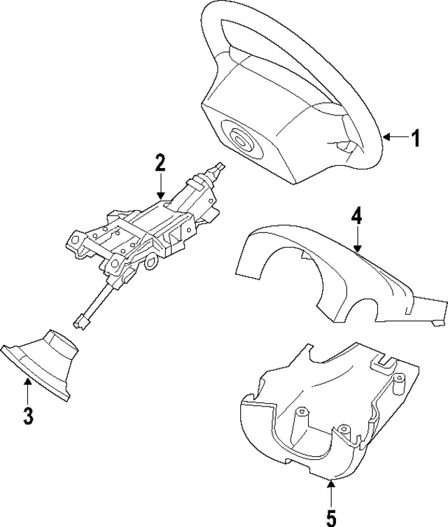 Steering Wheel - Land-Rover (LR011740) Steering Wheel - Land-Rover (LR011740)