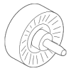 Idler Pulley - Land-Rover (LR073726)