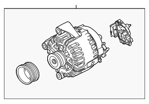 2007-2010 BMW X5 Alternator 4.8L - BMW (12317533469)