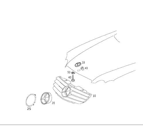 Trim - Mercedes-Benz (230-880-10-83)