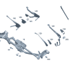 Parts Kit, Wiper Blade - Mercedes-Benz (167-820-93-01)