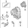AC & Heater Assembly Grommet - Land-Rover (LR159420)