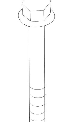 Suspension Strut Bolt - BMW (07-14-6-887-408)