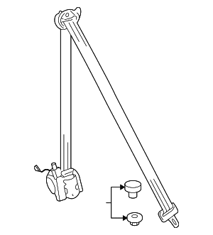Seat Belt Assembly - Volkswagen (5N1-857-706-E-RAA) Seat Belt Assembly - Volkswagen (5N1-857-706-E-RAA)