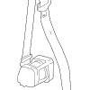 Lap & Shoulder Belt - Land-Rover (EVL500980PMA)