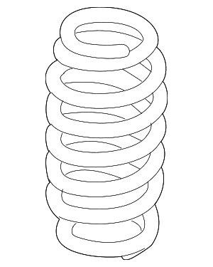 2008-2018 Volkswagen Coil Spring - Volkswagen (1K0-511-115-DG)