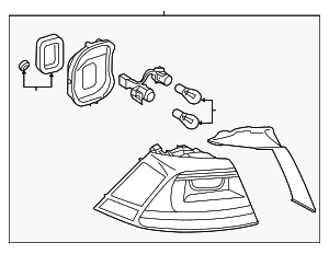Tail Lamp Assembly - Volkswagen (5GM-945-095-B)
