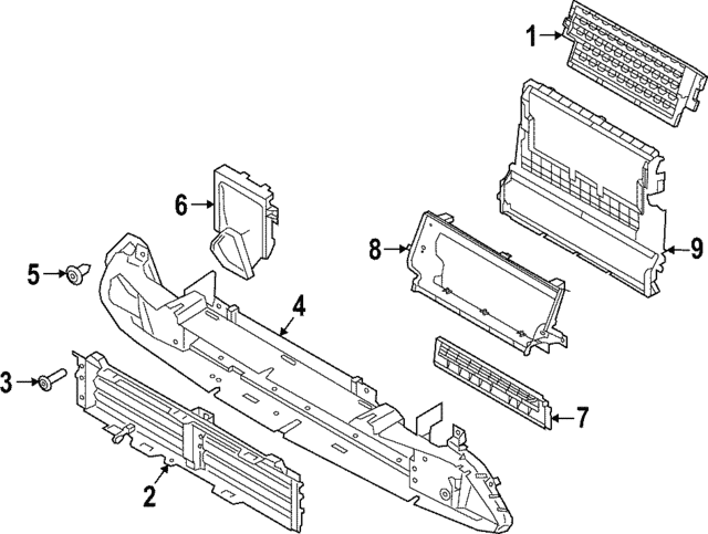 Radiator Shutter Assembly - Land-Rover (LR142974) Radiator Shutter Assembly - Land-Rover (LR142974)
