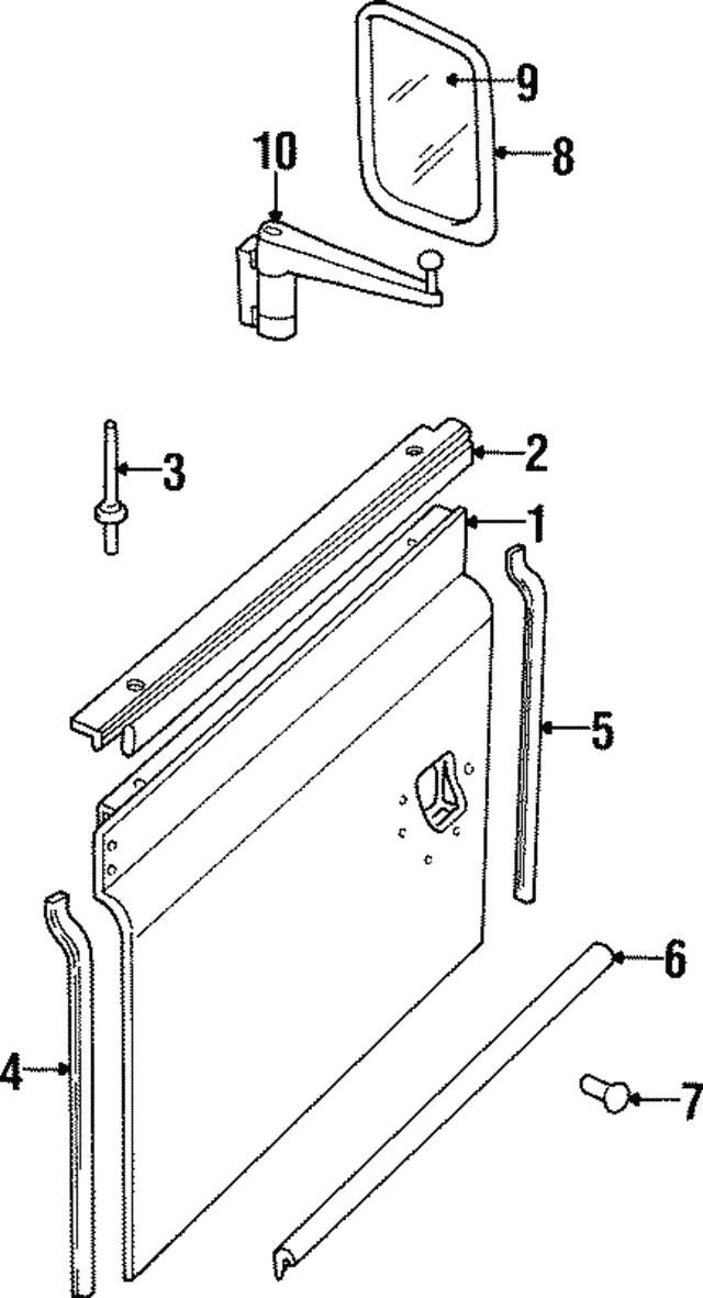 Door Weather-Strip Rivet - Land-Rover (ALR6280) Door Weather-Strip Rivet - Land-Rover (ALR6280)