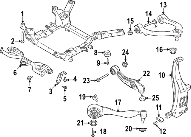 Ft Lower Control Arm Shield - Land-Rover (LR154230) Ft Lower Control Arm Shield - Land-Rover (LR154230)