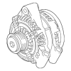 Alternator - Land-Rover (LR076696)