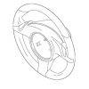Steering Wheel - Mercedes-Benz (172-460-43-03-9E38)